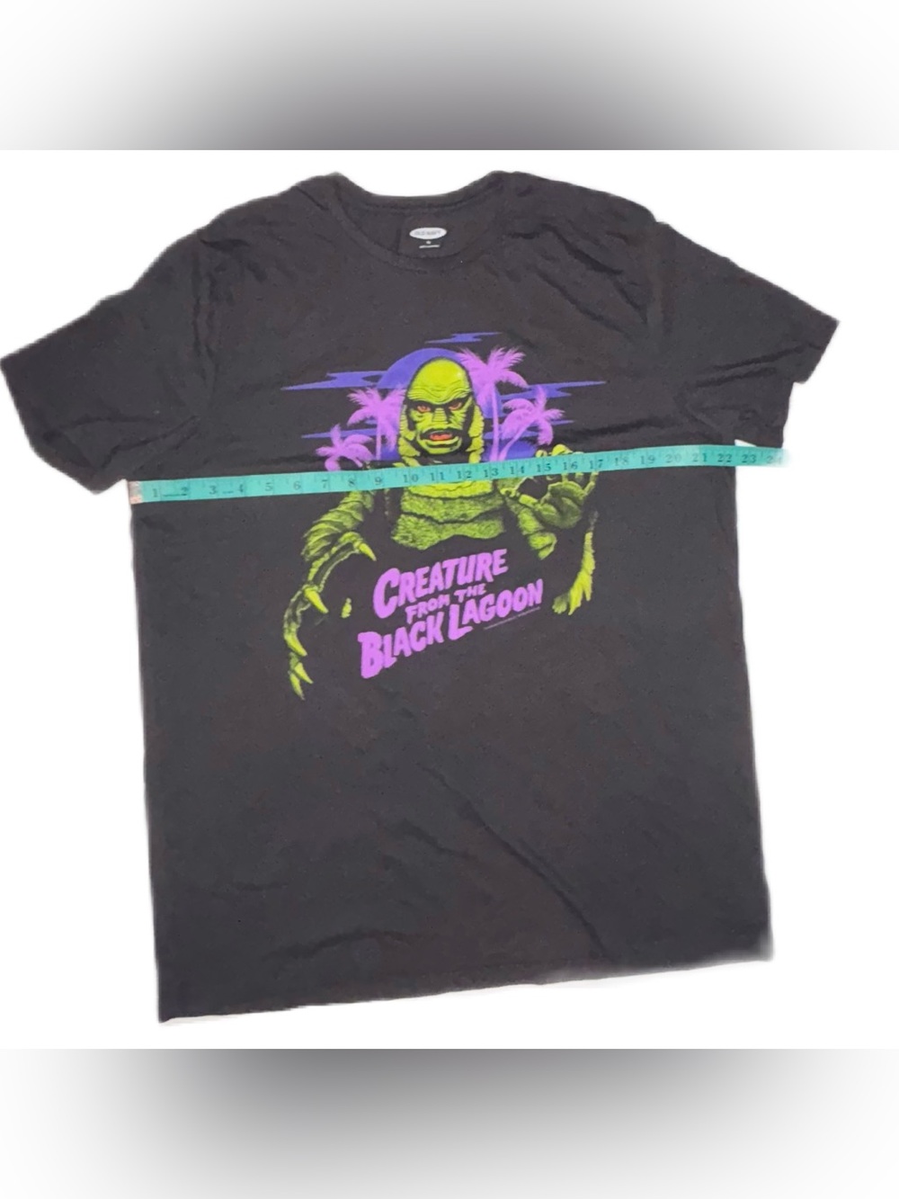Old Navy Gray Creature From The Black Lagoon Graphic Tee T‑Shirt Men's XL - Picture 11 of 12